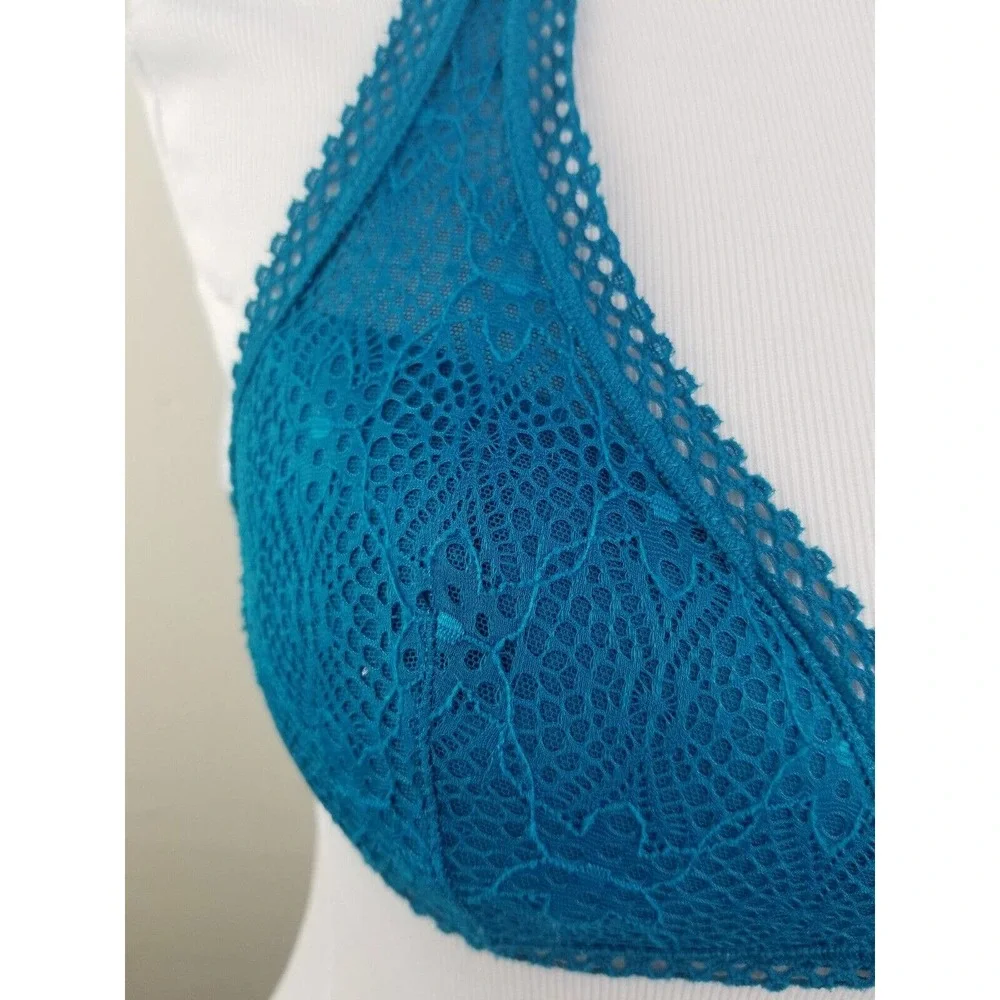 Victoria's‎ Secret Bralette xs Lace Teal Racerback Bra padded